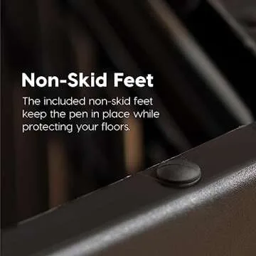 IRIS USA 24" Dog Playpen, 4-Panel Pet Playpen, Puppy Playpen, Indoor/Outdoor Dog Pen, 35 x 35 x 24, Foldable, Fold It Down, Easy Storing, Customizable, Black