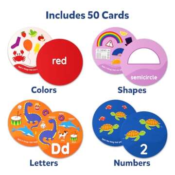 Skillmatics Card Game for Toddlers - Spot & Learn Letters, Numbers, Shapes & Colors, Preschool Learn...
