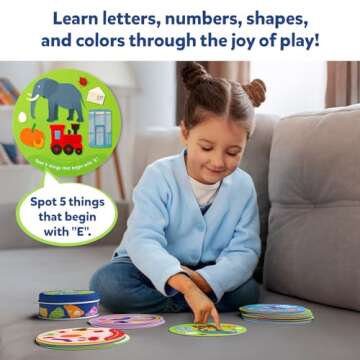 Skillmatics Card Game for Toddlers - Spot & Learn Letters, Numbers, Shapes & Colors, Preschool Learning, Travel Toys, Gifts for Kids Ages 2, 3, 4, 5