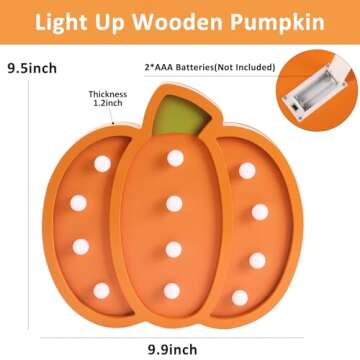 Handcrafted Illuminated Pumpkins for Fall Decor