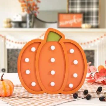 Handcrafted Illuminated Pumpkins for Fall Decor