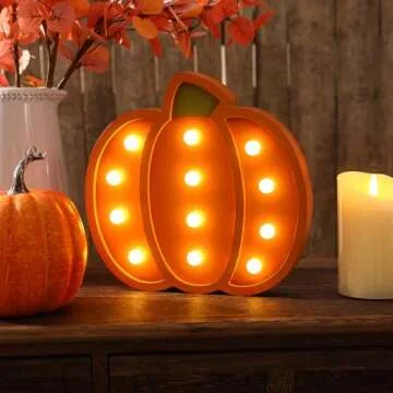 Handcrafted Illuminated Pumpkins for Fall Decor