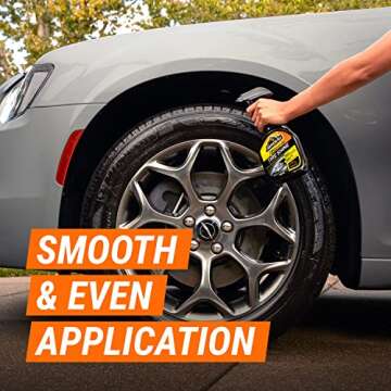 Armor All Car Tire Shine, One-Step Tire Shine Spray for Precise, Even Shine and Minimal Overspray - 2 Count