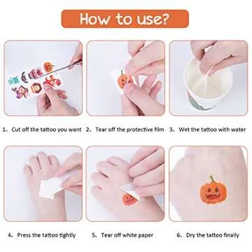54 PCS Halloween Tattoos for Kids, 294 Patterns Halloween Temporary Tattoos Goodie Bag Stuffers for Halloween Party Favors, Trick or Treat Gifts Pumpkin Skeleton Ghost Tattoos Stickers