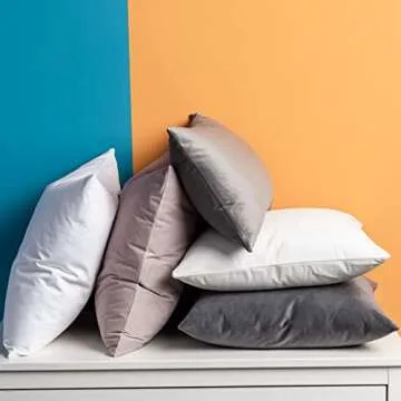 JUSPURBET Velvet Pillow Covers Pack of 2 in Champagne