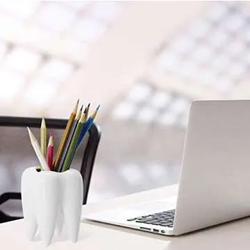 Cute Tooth Shaped Ceramic Succulent Cactus Flower Pot (Plants Not Included) (1)