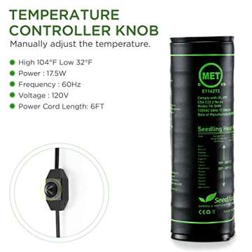 Seedfactor Adjustable Temperature Waterproof Heat Mat