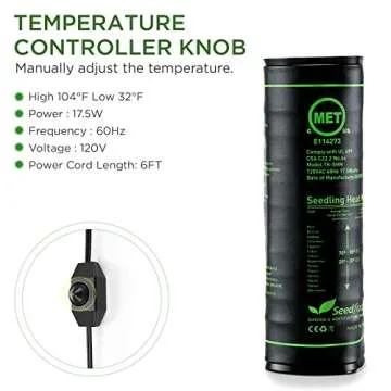 Seedfactor Adjustable Temperature Waterproof Heat Mat