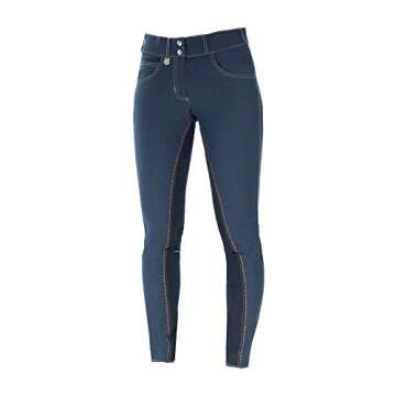 HORZE Silvia Women's Full-seat Denim Breeches in Dark Blue