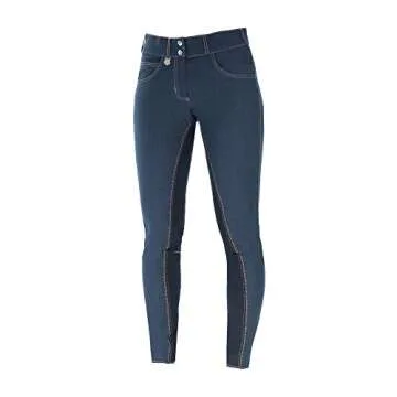 HORZE Silvia Women's Full-seat Denim Breeches in Dark Blue