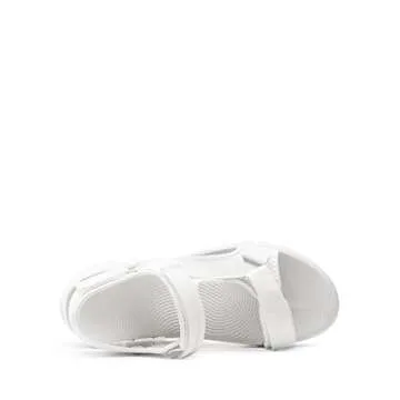 DREAM PAIRS Womens Comfortable Walking Sandal with Adjustable Hook and Loop Strap, Sports, Hiking, Summer Beach Outdoor Light Weight Water Shoes, White - 8 (Sdsa2320W)