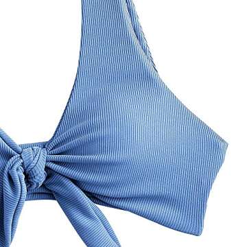 ZAFUL Tie Knot Front Sexy Bikini Swimsuit for Women