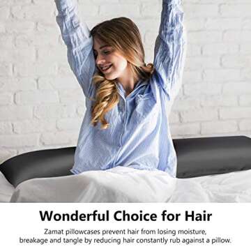 ZAMAT Silky Satin Pillowcases Set - Luxury Soft & Skin Friendly