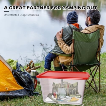 SimplyKleen 14.5 Gal Clear Storage Totes - Pack of 4