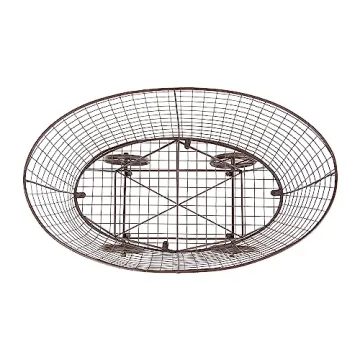 Vintage Metal Laundry Basket on Wheels – Stylish Storage