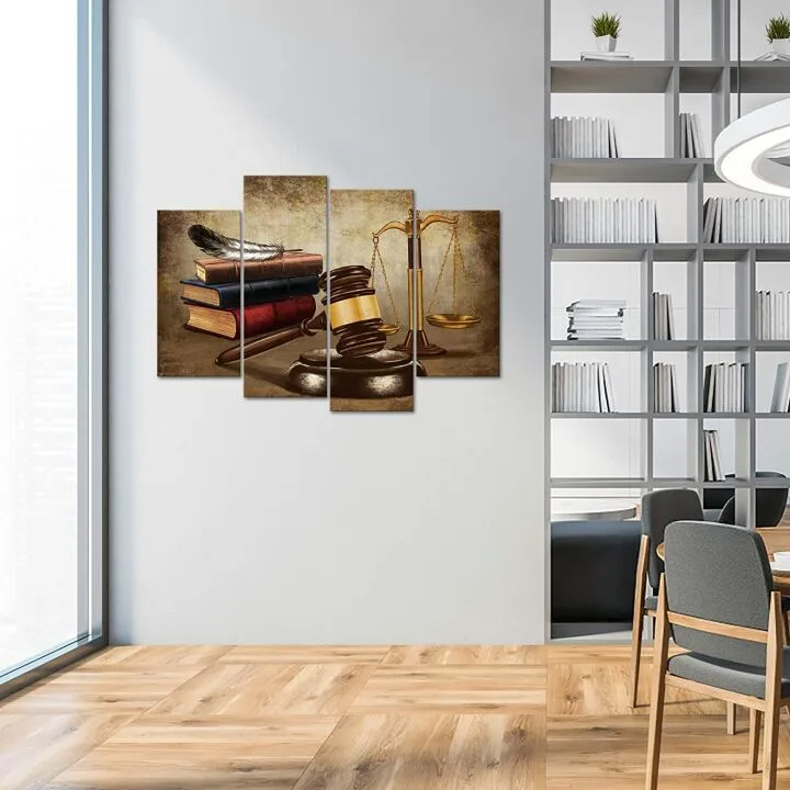 Vintage Law Office Canvas Prints for Legal Decor