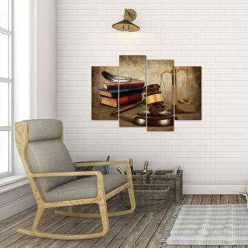 Vintage Law Office Canvas Prints for Legal Decor