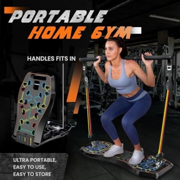 LALAHIGH Portable Home Gym System for Total Fitness
