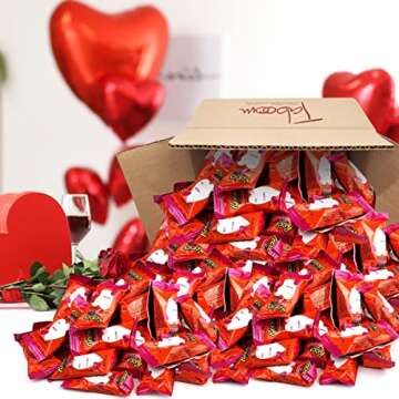 Reese'sPeanut Butter Hearts, Individually Wrapped Milk Chocolate Candy, Party Pack of Valentine's Heart Shaped Snacks With Milk Chocolate and Peanut Butter (50 Count)