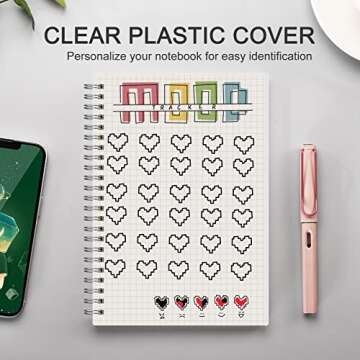 AHGXG Graph Paper Notebook B5 - 2 Pack of 320 Pages