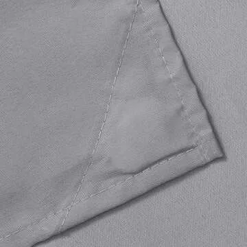 Elegant N&Y HOME Extra Long Gray Shower Curtain 72x84