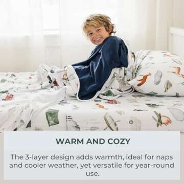 Pobi Baby Blanket - Soft Stretchy Quilt for Kids