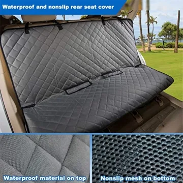 VIEWPETS Heavy-Duty Waterproof Car Seat Cover for Dogs