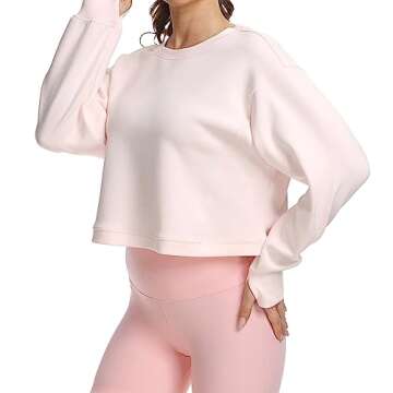 Colorfulkoala Women's Cropped Athletic Sweatshirt