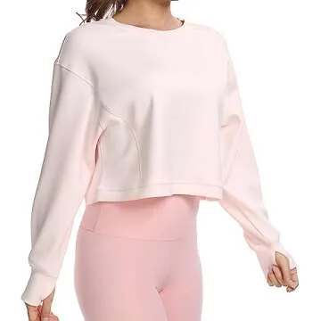 Colorfulkoala Women's Cropped Athletic Sweatshirt