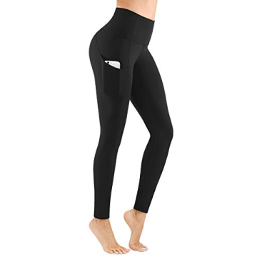 PHISOCKAT Women's High Waist Yoga Pants with Pockets for Ultimate Comfort and Tummy Control