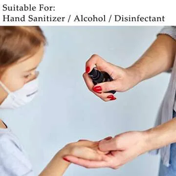 Amber Glass Spray Bottles For Essential Oils, Set of 18