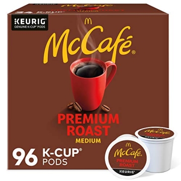 McCafe Premium Roast Coffee K-Cup Pods - 96 Count of Medium Roast for Perfect Brew