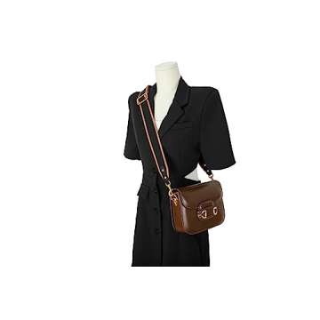 GOXTECH Purse Strap Replacement Crossbody Handbag Stripe Wide Adjustable (Black -Bag Strap)