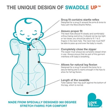 Love to Dream Swaddle UP 1.0 TOG, Soft Bamboo for Comfort