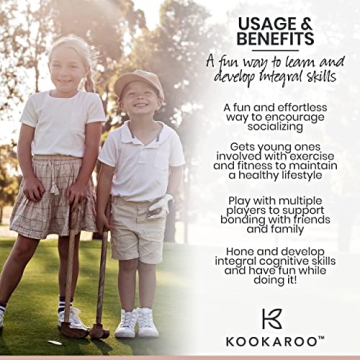 KOOKAROO Toddler Golf Set - Perfect Gift for Ages 1-6