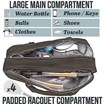 Athletico Tennis and Racketball Bag - Versatile Sports Bag