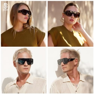 SOJOS Stylish Aviator Sunglasses UV400 Protection