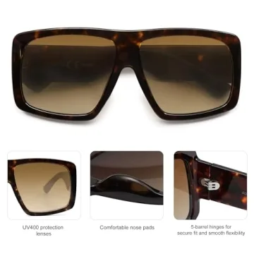 SOJOS Stylish Aviator Sunglasses UV400 Protection