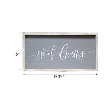 Sweet Dreams Rustic Wood Wall Sign for Cozy Decor