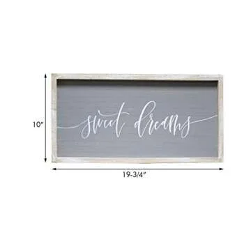 Sweet Dreams Rustic Wood Wall Sign for Cozy Decor