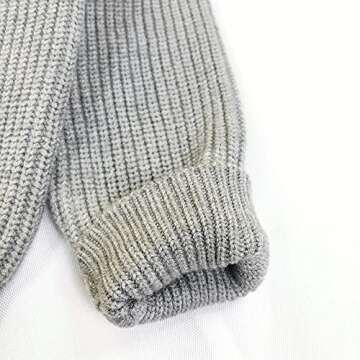 MSTOZE Baby Boy Girl Knit Cardigan Sweater with Button - Unisex Kids Solid Color Cardigan Sweater - Warm,Comfortable,for Size 6M-4T Toddler