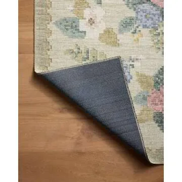 Loloi Rifle Paper Co. Rosa Cream Area Rug - Durable & Stylish
