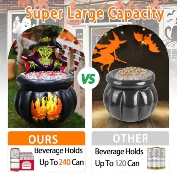 Halloween Inflatables Cooler - 48" Cauldron Design
