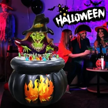 Halloween Inflatables Cooler - 48" Cauldron Design