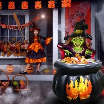 Halloween Inflatables Cooler - 48" Cauldron Design