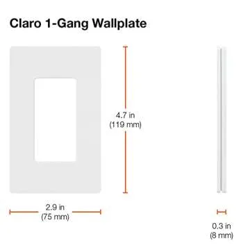 Lutron Claro Light Switch Cover Plate for Light Switches
