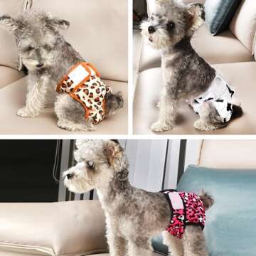 wegreeco Washable Female Dog Diapers Pack of 3