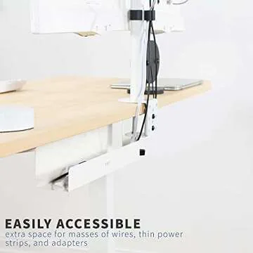 VIVO Under Desk Cable Tray - Effective Cord Organizer