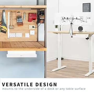 VIVO Under Desk Cable Tray - Effective Cord Organizer