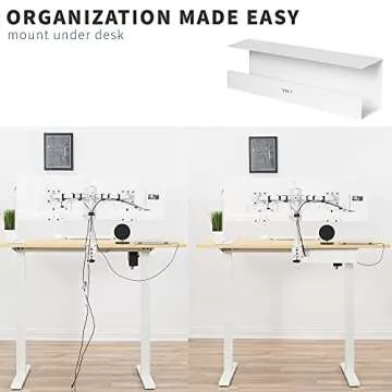 VIVO Under Desk Cable Tray - Effective Cord Organizer
